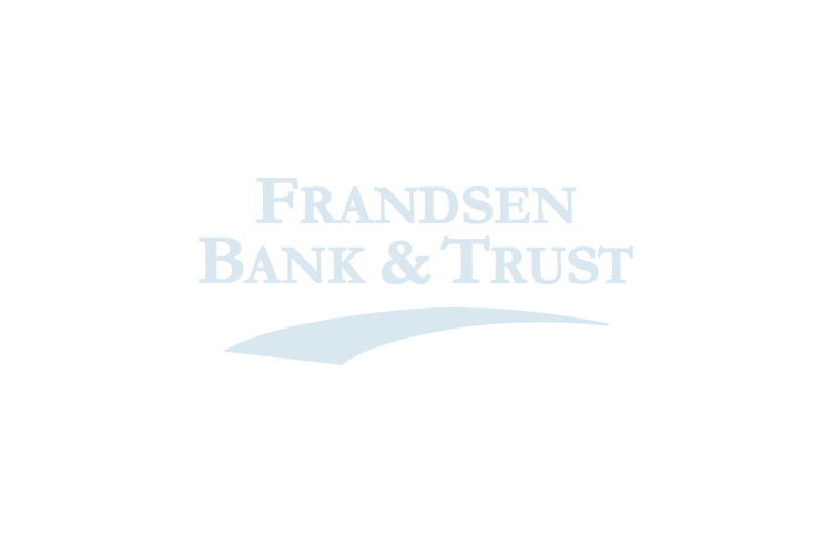 White background with Frandsen Bank & Trust logo
