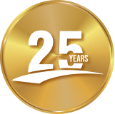 25 años de servicio